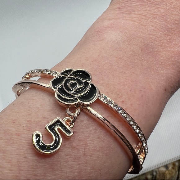 NEW! Fashion Rose Gold Tone Camila #5 Bracelet with Tiny Rhinestones - Stunning! - Picture 11 of 11